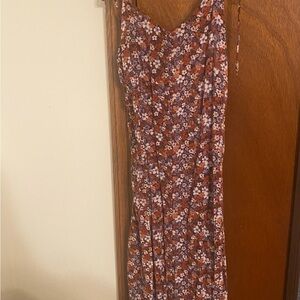 Floral Sleeveless Dress - Multicolor